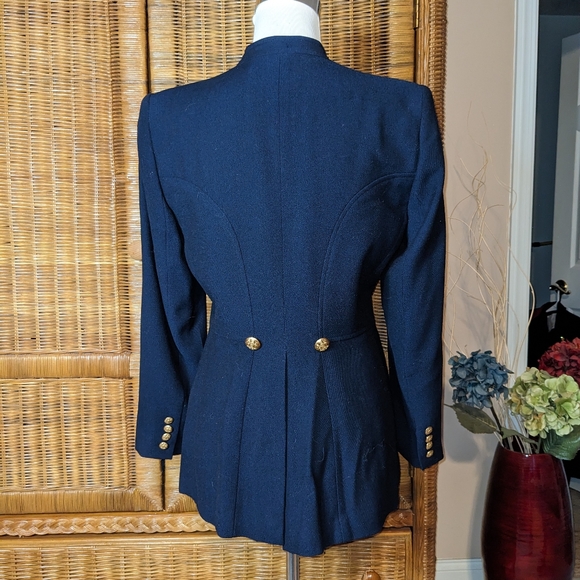 Ralph Lauren Navy Military Jacket SIZE 8P - Picture 3 of 4